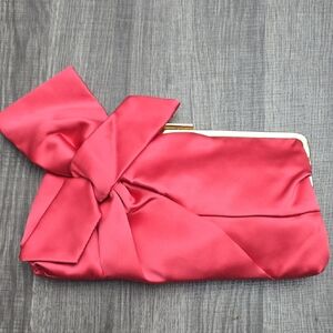 Elegant Clutch with Bow Accent